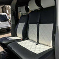 VW TRANSPORTER T5 9/6 SEATER SEATS 2008-2015, VW TRANSPORTER T5 9/6 SEATER SEATS 2008-2015, Leatherette tailor made seat covers made to fit a VW transport T5 perfectly! Transporter T5 9 Seater for 2008-2015 Models. Introducing our custom-made, hard-wearin